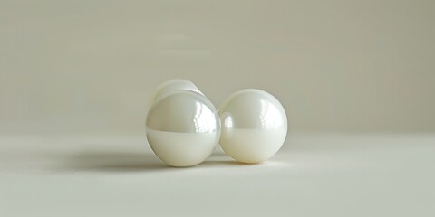 Canvas Print - White Spheres.