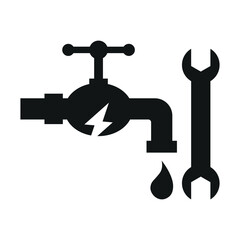 Sticker - Plumbing Service Icon