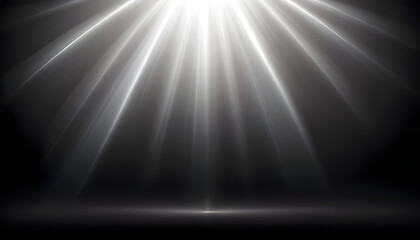 Bright golden rays of light bursting from the center of a dark background