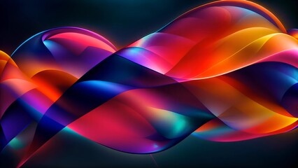 Wall Mural - Abstract colorful background with liquid neon flowing paint ink, sparkling iridescent plasma, fluid gradient.
