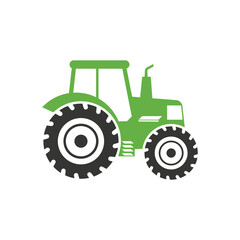 Wall Mural - trending tractor icon design template. vector tractor logo design