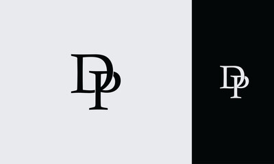 Aufkleber - DP initial logo design vector concept	
