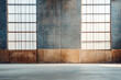 © JuanM - Spacious industrial interior with large windows and textured walls in a modern setting during daylight