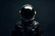© Katie R - astronaut in a black space suit on a dark background
