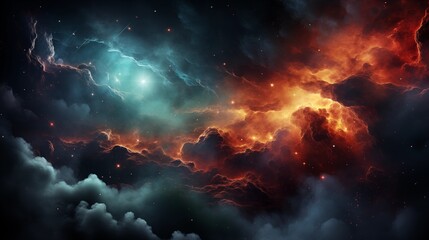 Wall Mural - Universe nebula stars space.