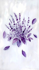 Wall Mural - lavender flowers bouquet