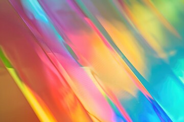 Poster - Colorful abstract holographic background with vibrant hues