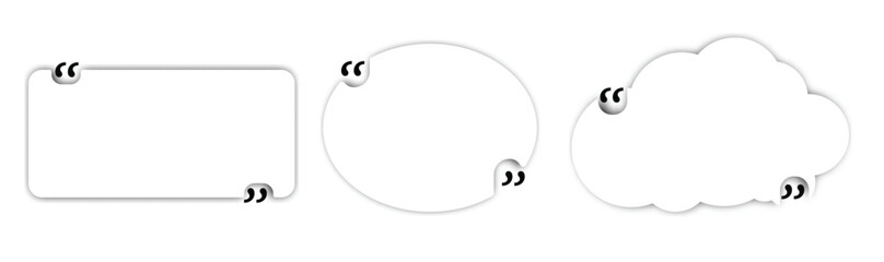 Poster - speech bubbles with placeholder text, ideal for design projects and presentations. variety of shapes and colors adds playful touch to any layout.