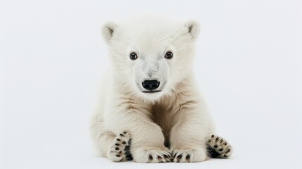 Wall Mural - Cute Polar Bear Cub