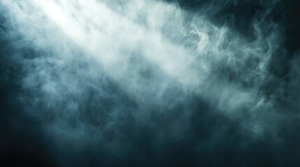 Poster - Mysterious fog background texture with bright light