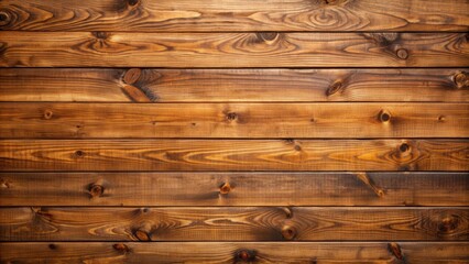 Poster - a close-up shot of a brown wood colored plank wall texture background