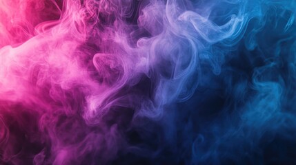 Canvas Print - Abstract smoke texture on dark backdrop