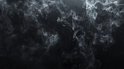 Wall Mural - smoke on dark backdrop