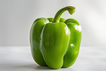 A fresh Bell pepper isolated on white