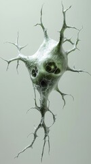 Wall Mural - Intricate Cellular Structure: A Microscopic View of a Neuron