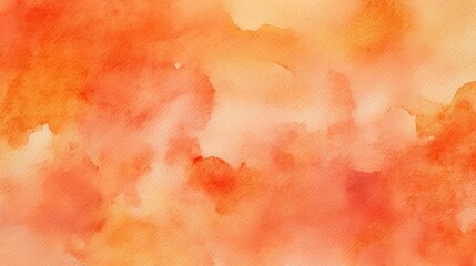 Wall Mural - Orange watercolor paper texture background