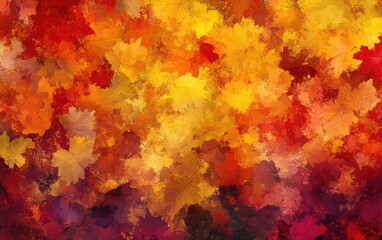 Sticker - abstract colorful autumn background texture