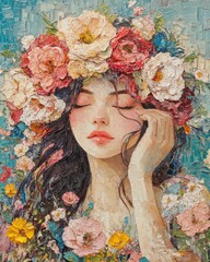 Wall Mural - Floral Beauty in the Garden