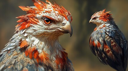 Poster - Majestic Eagle Portrait: A Close-Up Look at a Powerful Bird