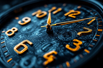 Aufkleber - a clock with its hands replaced by dollar signs, ticking louder and faster. concept of time being mo