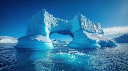 Canvas Print - Iceberg Arch in Antarctica