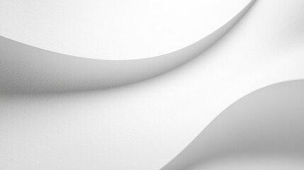 Poster - Crisp white paper texture with fine grain details and light shadows soft natural gradient from edge to center creating a minimalistic and clean backdrop perfect for modern designs