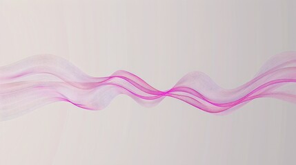 Canvas Print - Abstract Pink Wave