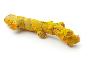 A fresh Turmeric isolated on white