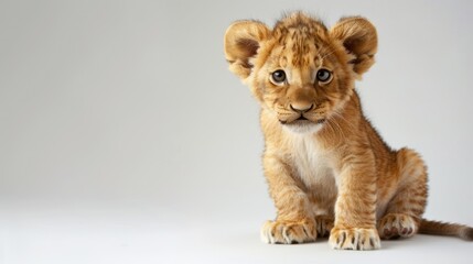 Canvas Print - Adorable Lion Cub