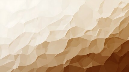 Wall Mural - Abstract Polygonal Gradient Background with White to Brown Hues