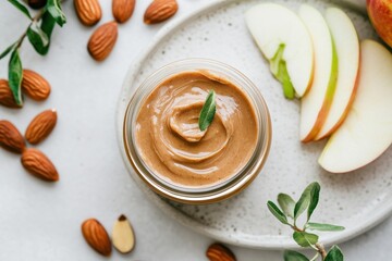 Photo of  a different nut butter,almond butter, peanut butter, and cashew butter,walnut butter, pistachio butter, and hazelnut butter open to reveal the creamy textures. 
