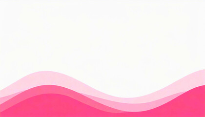 Canvas Print - An illustration of wavy pink patterns on a white background.