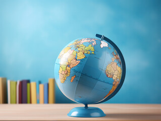 Awesome A globe with pencils and pencils on a table