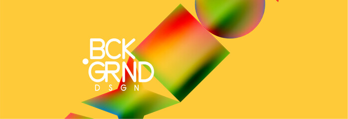 Poster - Fluid color geometric shapes abstract background. Vector Illustration For Wallpaper, Banner, Background, Card, Book Illustration, landing page