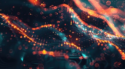 Aufkleber - Close-up shot of blurred background with lights
