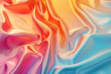 Poster - A close-up view of vibrant, textured fabric with intricate patterns and colors