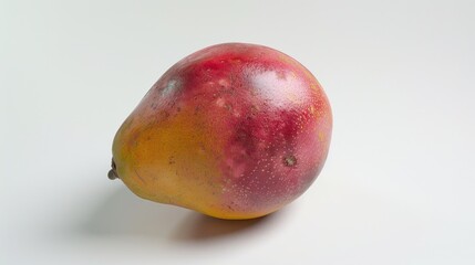 Sticker - A single ripe mango on a white background