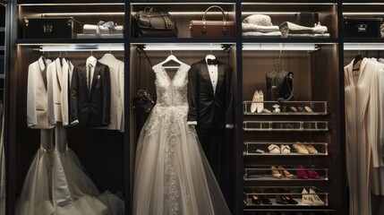 Canvas Print - Bridal Closet