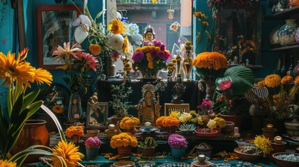 Poster - A room filled with an assortment of colorful flowers, perfect for decorating or photography