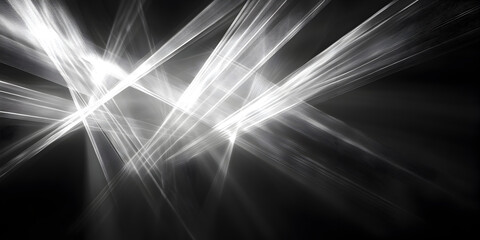 Wall Mural - Intersecting beams of light forming a dynamic pattern.


