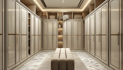 Sticker - Contemporary Locker Room Design with Modern Amenities and Spacious Layout