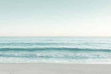 Wall Mural - tranquil beachscape at dawn