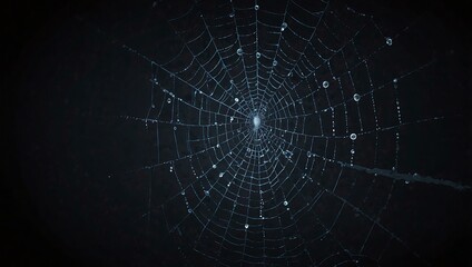 Digital spider web illustration.