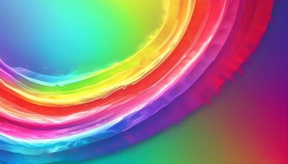 Wall Mural - Radiant Light Play Over Vibrant Abstract Rainbow Gradient