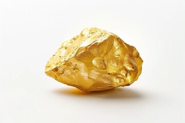 Aufkleber - A piece of gold sits on a white surface