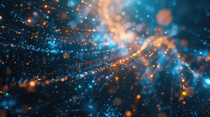 Poster - A blurred photo of multiple lights