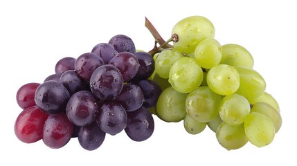 Aufkleber - A cluster of juicy grapes captured in a close-up shot