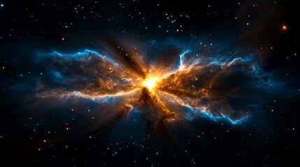 Wall Mural - Stunning Cosmic Explosion in Deep Space