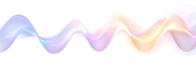 Poster - amplitude modulated light wave 3d rendered abstract digital graphic