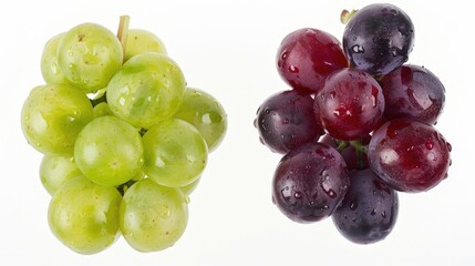 Sticker - A cluster of ripe grapes sitting together on a table or vine